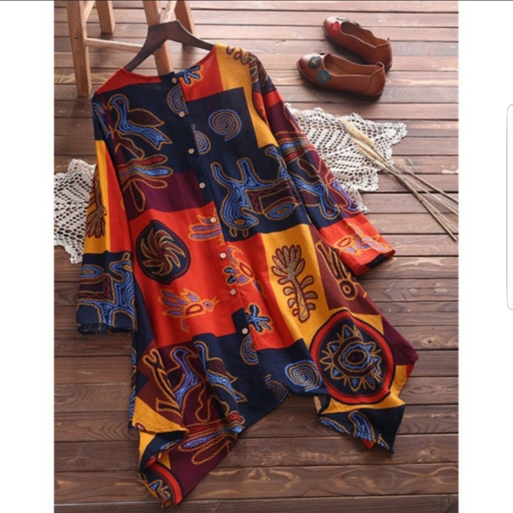 Multi color top